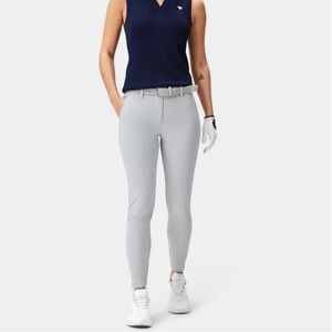 Light Grey Four-Way Stretch Jogger + Belt